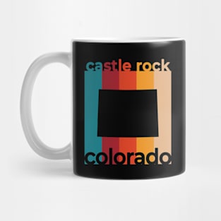 Castle Rock Colorado Retro Mug